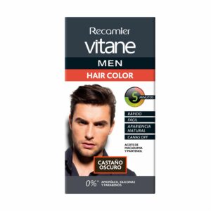 Tinte De Cabello Men Castaño Oscuro Sin Amoníaco VITANE Kit 25 G