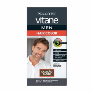 Tinte De Cabello Men Castaño Claro Sin Amoníaco VITANE Kit 25 G