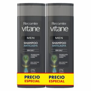 Shampoo Capilar Men Anticaspa Sin Sal VITANE 2 X 400 Ml