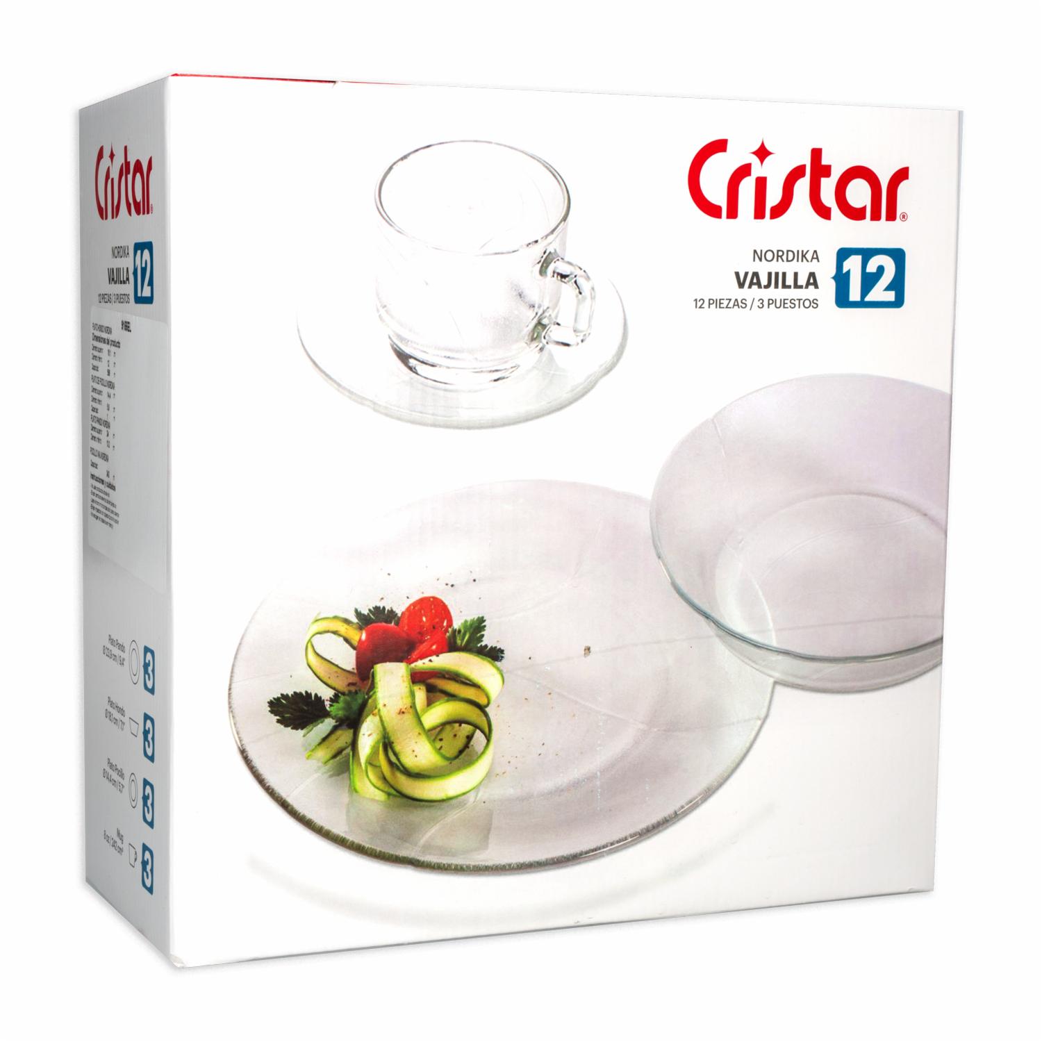 Vajilla 16 Piezas Redonda CRISTAR Nordika - Imagen 2