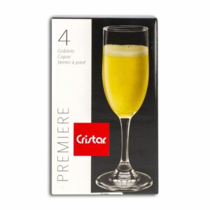 Set De Copas De Champagne Hemisphere Premiere CRISTAR Unidad