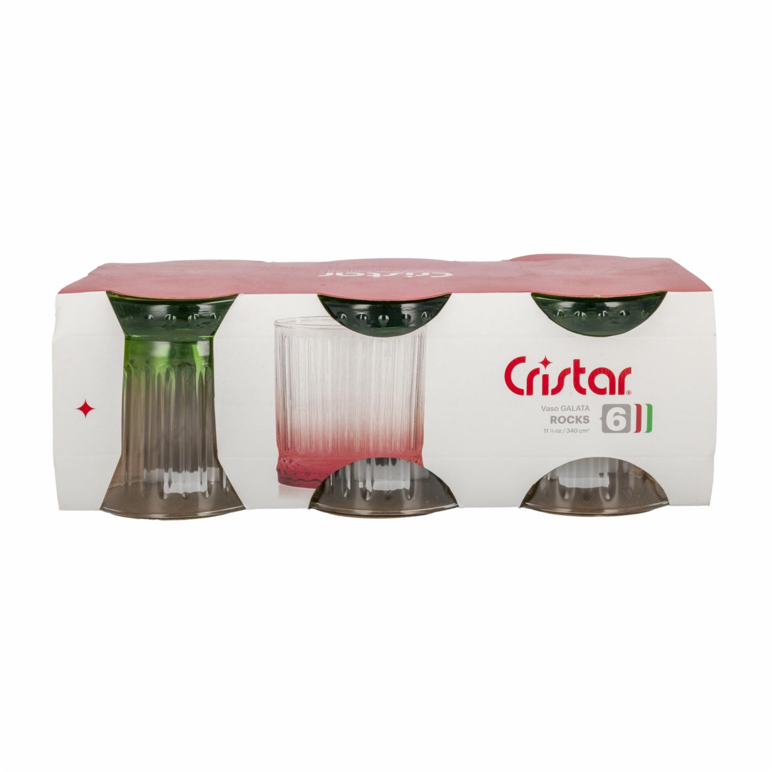 Set De Vasos De Vidrio Diseño Mix CRISTAR Unidad