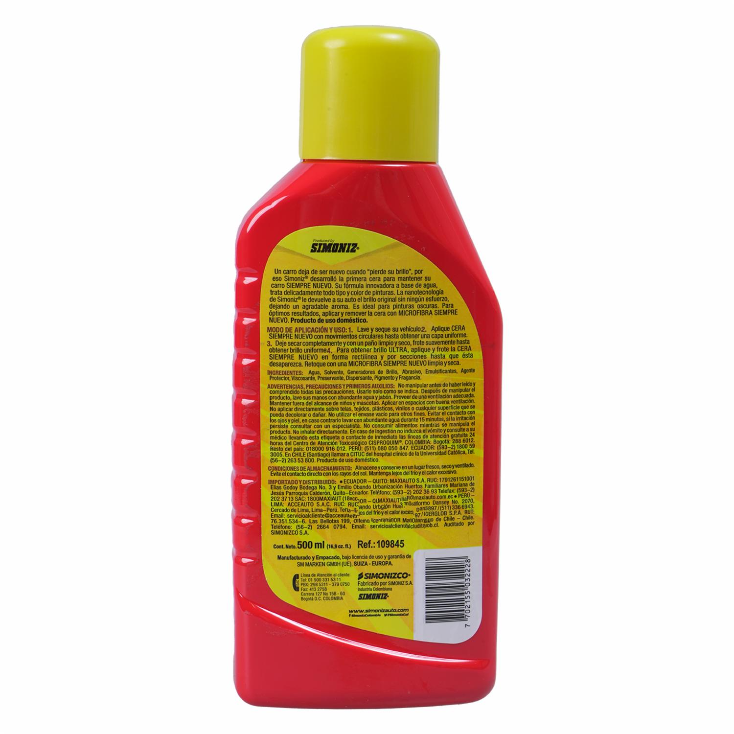 Cera Liquida 500Ml SIMONIZ Unidad