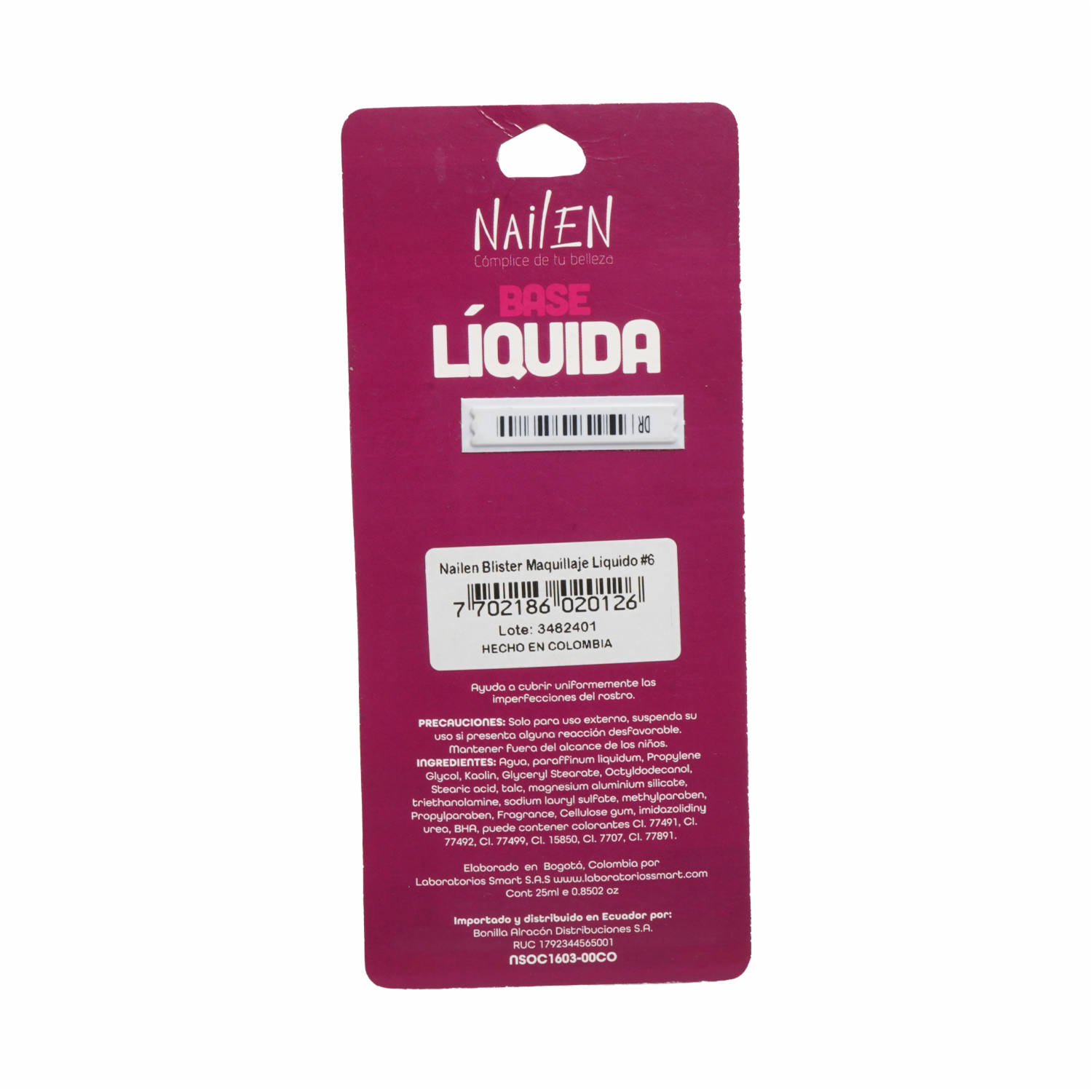 Maquillaje Líquido 6 NAILEN Unidad - Imagen 2