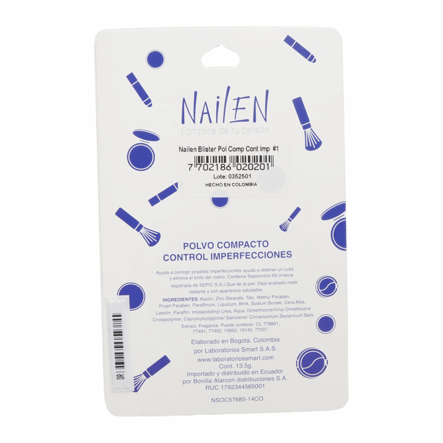 Polvo Compacto Control Imperfecciones 1 NAILEN 14 G - Imagen 2
