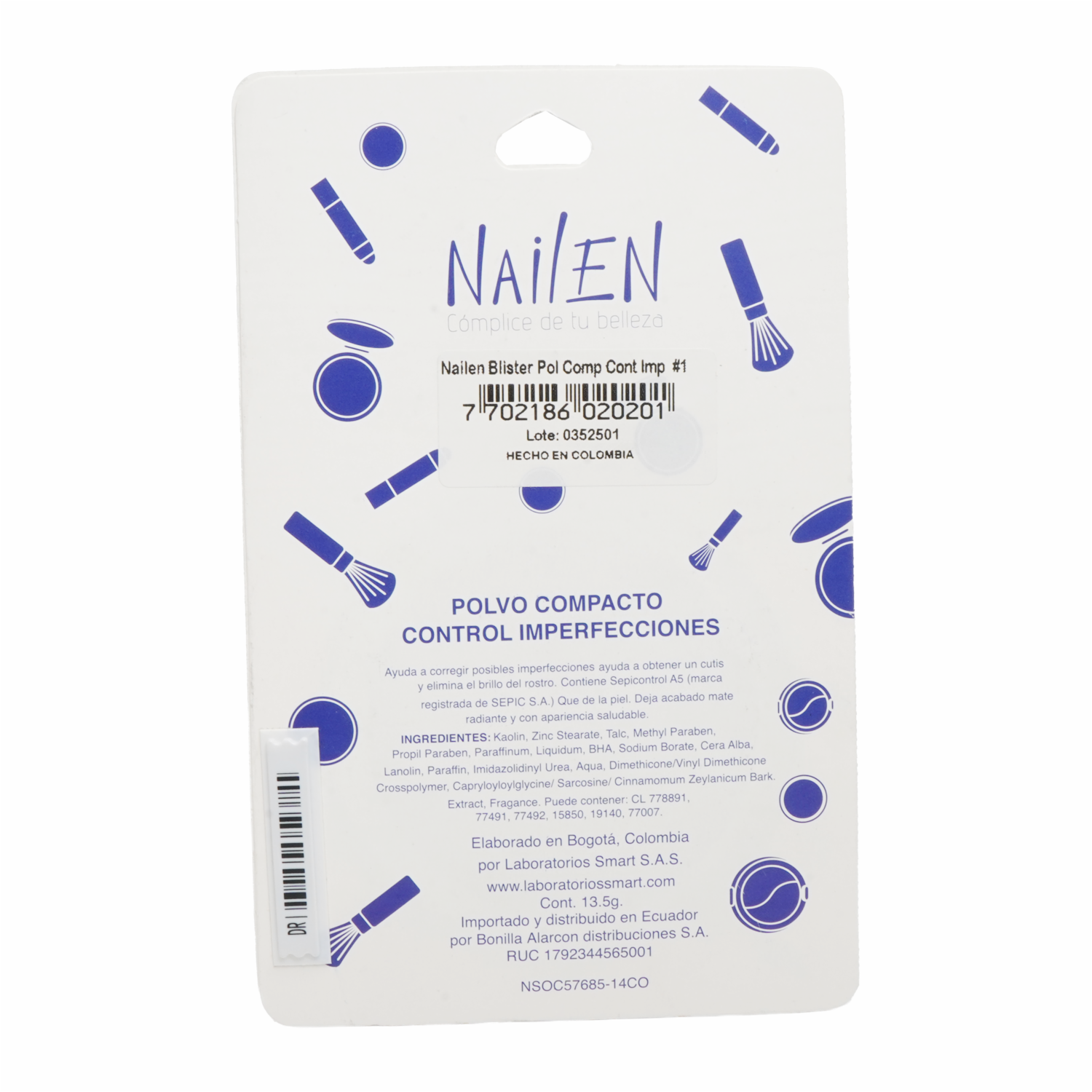 Polvo Compacto Control Imperfecciones 1 NAILEN 14 G