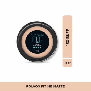 Polvo Compacto Fit Me Matte & Sin Poros Tono 130 Buff Beige MAYBELLINE NEW YORK 12 G