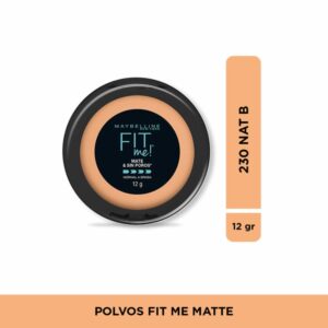 Polvo Compacto Fit Me Matte & Sin Poros Tono 230 Natural Buff MAYBELLINE NEW YORK 12 G