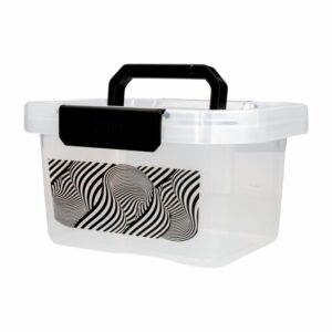 Caja Organizadora Negra Con Manija ESTRA 4 Litros