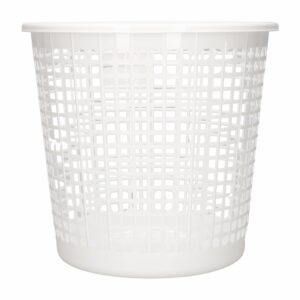 Papelera Acanalada Blanca ESTRA 9 L