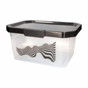 Caja Organizadora Negra Con Manija ESTRA 16 Litros