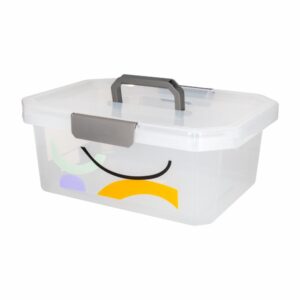Caja Organizadora Gris Con Manija ESTRA 11 Litros