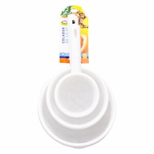 Set Coladores De Lujo N10- 14-18 NOVEDADES PLÁSTICAS 4 Piezas