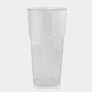 Vaso Plástico Octagonal Cristal Policarbonato 473 Ml PERSAL 31015