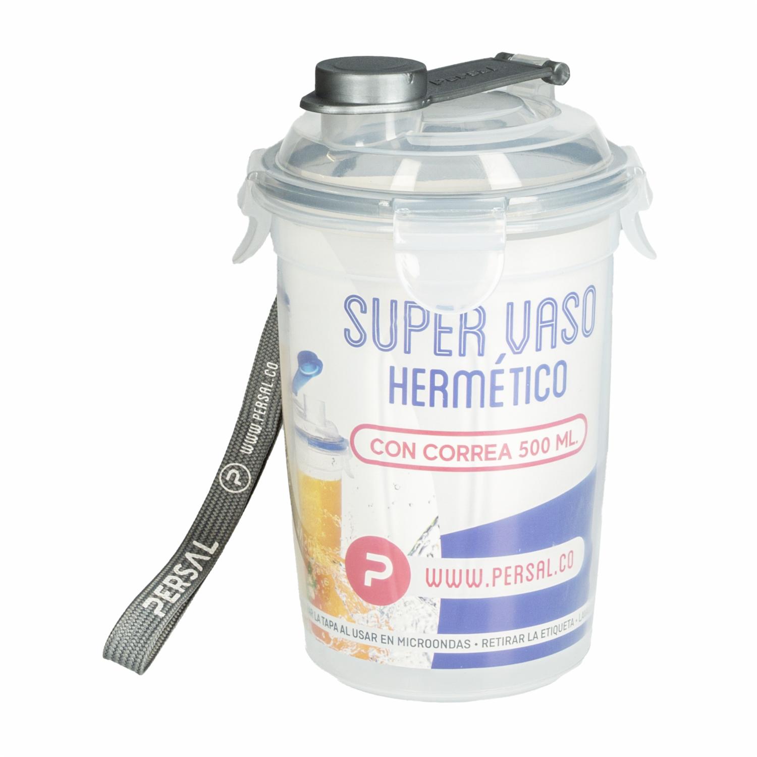 Vaso Plástico Hermético 500 Ml PERSAL 31017 - Imagen 2