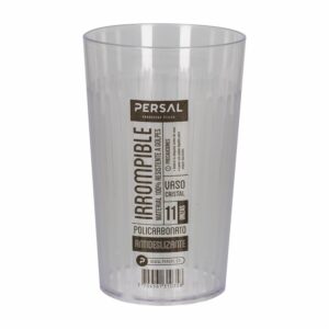 Vaso Plástico Cristal Antideslizante Policarbonato 325 Ml PERSAL 31035