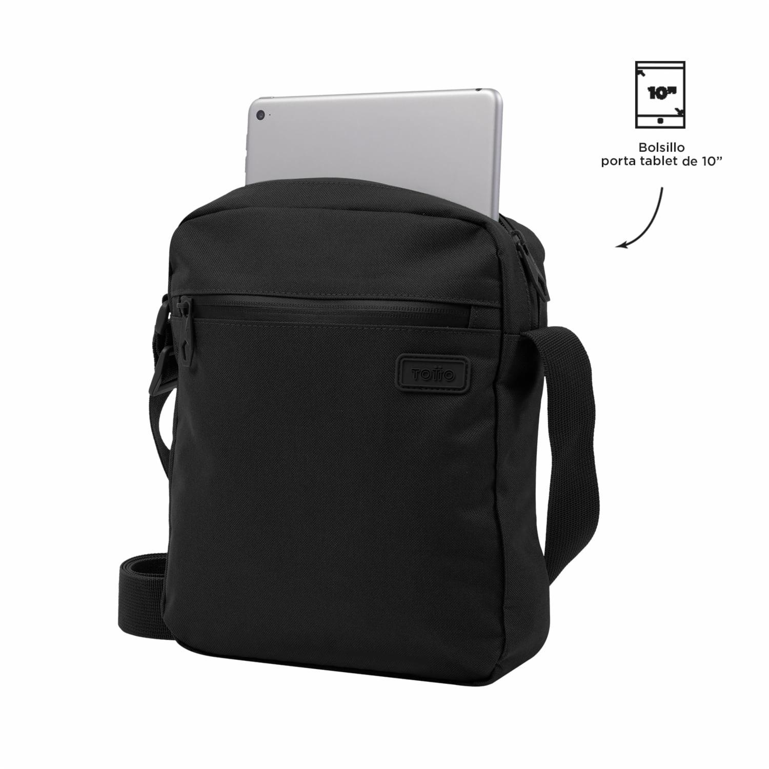 Bolso Para Tablet Negro Modelo Pastizal Para Caballero TOTTO Pequeña