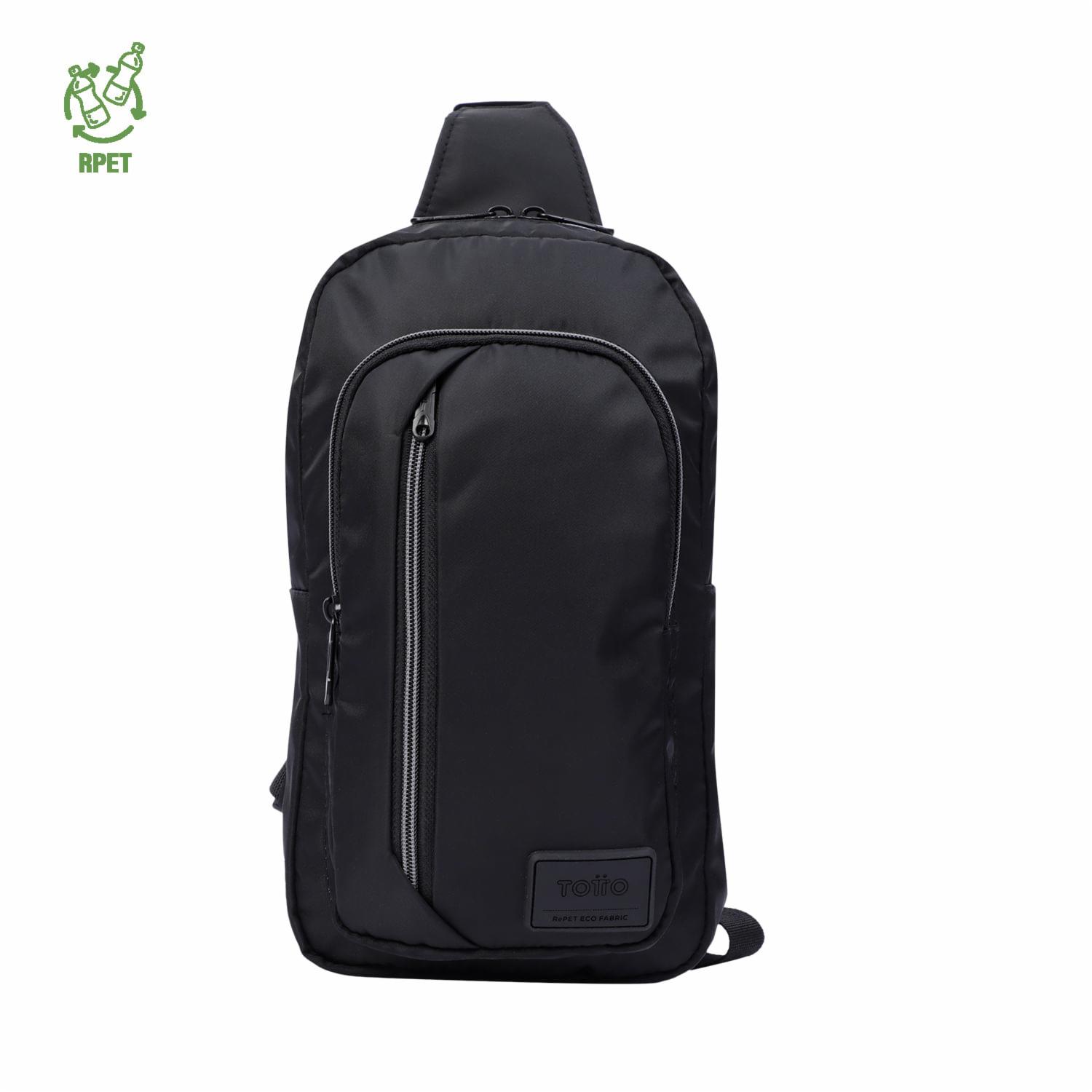 Bolso Negro Modelo Crossover Tracer Para Caballero TOTTO Pequeña
