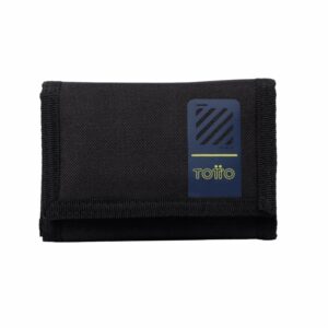 Billetera Negra Modelo Bako Para Caballero TOTTO Mediana