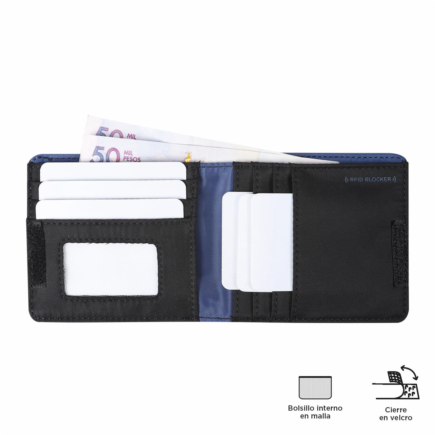 Billetera Negra Modelo Dagoba Para Caballero TOTTO Mediana - Imagen 3