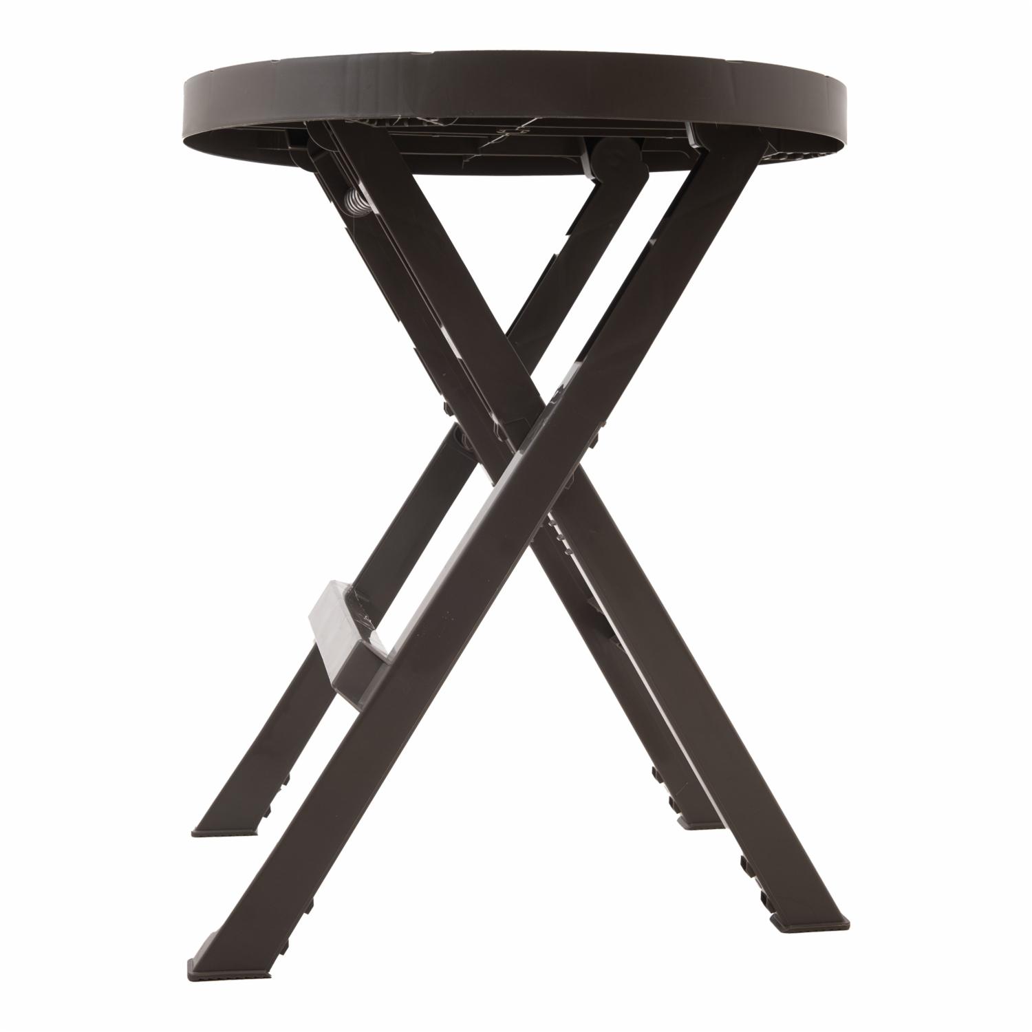 Mesa Plegable Redonda Barú Mocca RIMAX Plástico - Imagen 5