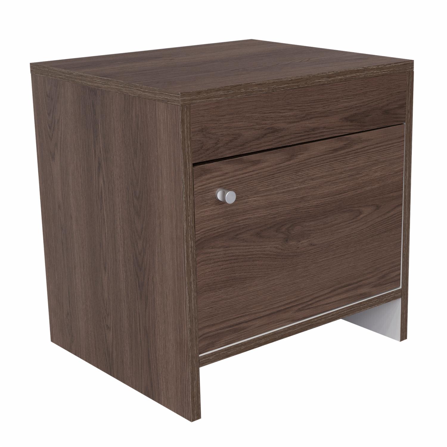 Mesa De Noche Coñac Con Blanco RTA MDP