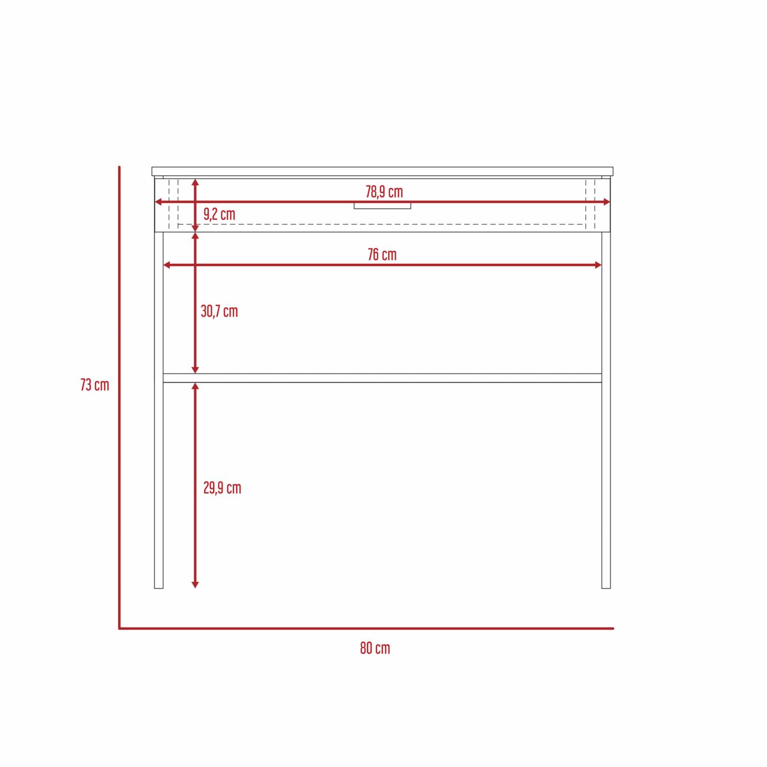 Escritorio Modelo 80 Blanco Con Cajón RTA Aglomerado de 15mm - Imagen 7