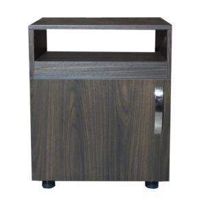 Mesa De Noche Modelo Bariloche Nogal RTA Tablero Aglomerado de 15 mm