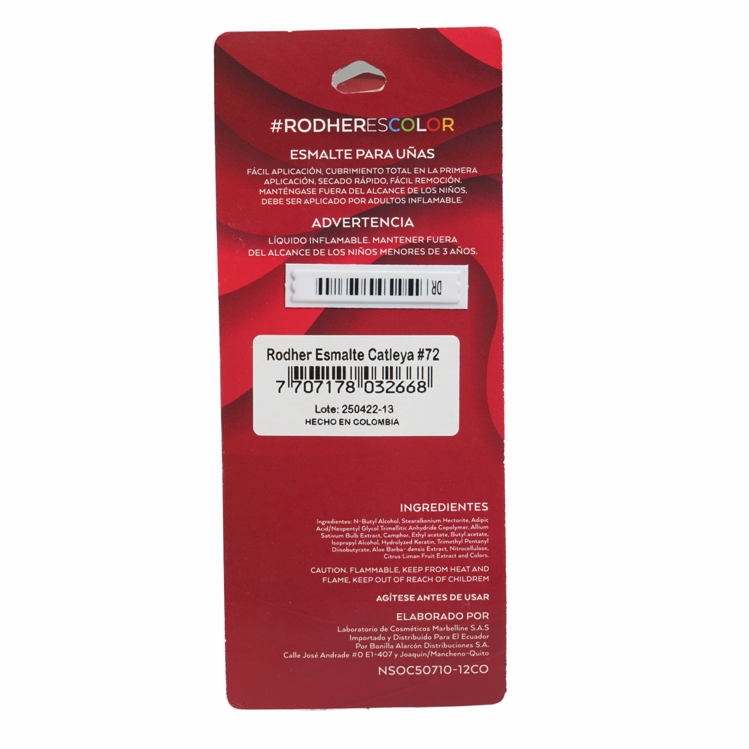 Esmalte De Uñas Catleya N72 RODHER 14 Ml