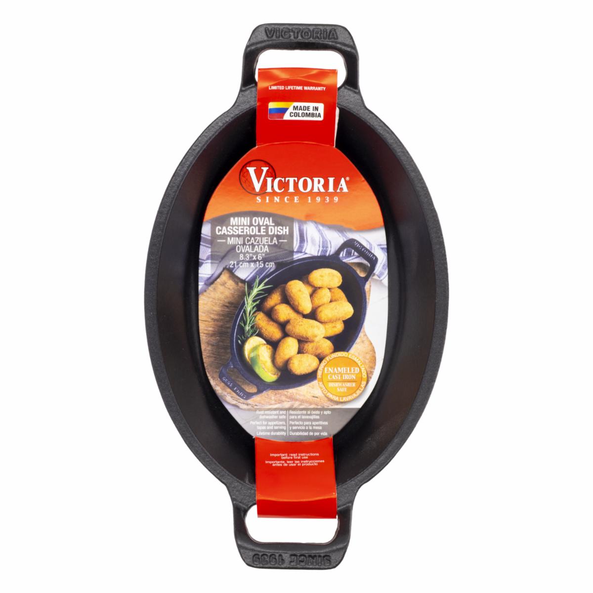 Cazuela Hierro Esmaltado Ovalada VICTORIA 21 Cm X 15 Cm - Imagen 4