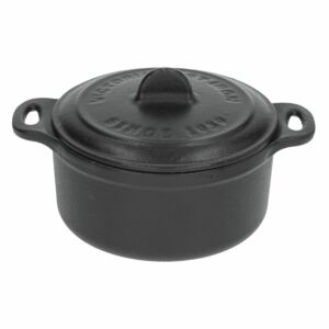 Mini Olla Hierro Fundido Esmaltada Mate VICTORIA 10 Cm