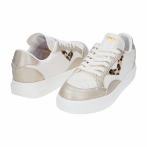 Zapato Deportivo Urbano Barú Blanco Con Dorado SHOE CO