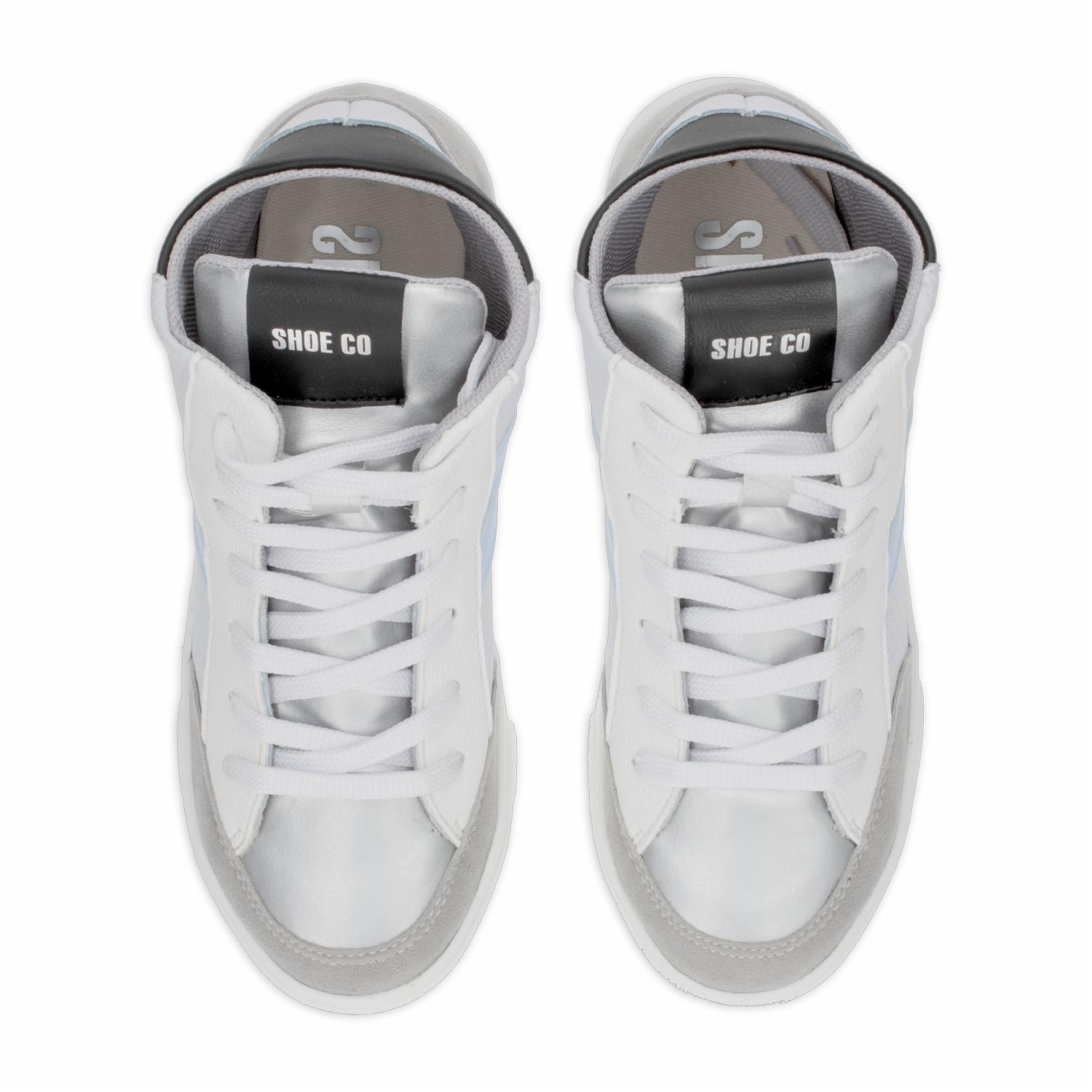 Zapato Deportivo Botas Venecia Blanco Con Azul SHOE CO