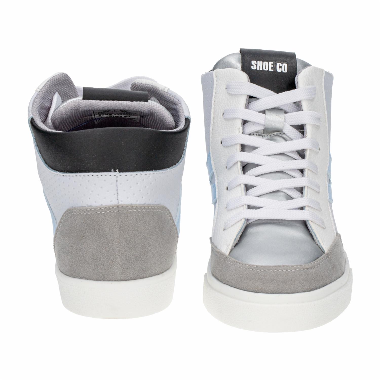 Zapato Deportivo Botas Venecia Blanco Con Azul SHOE CO