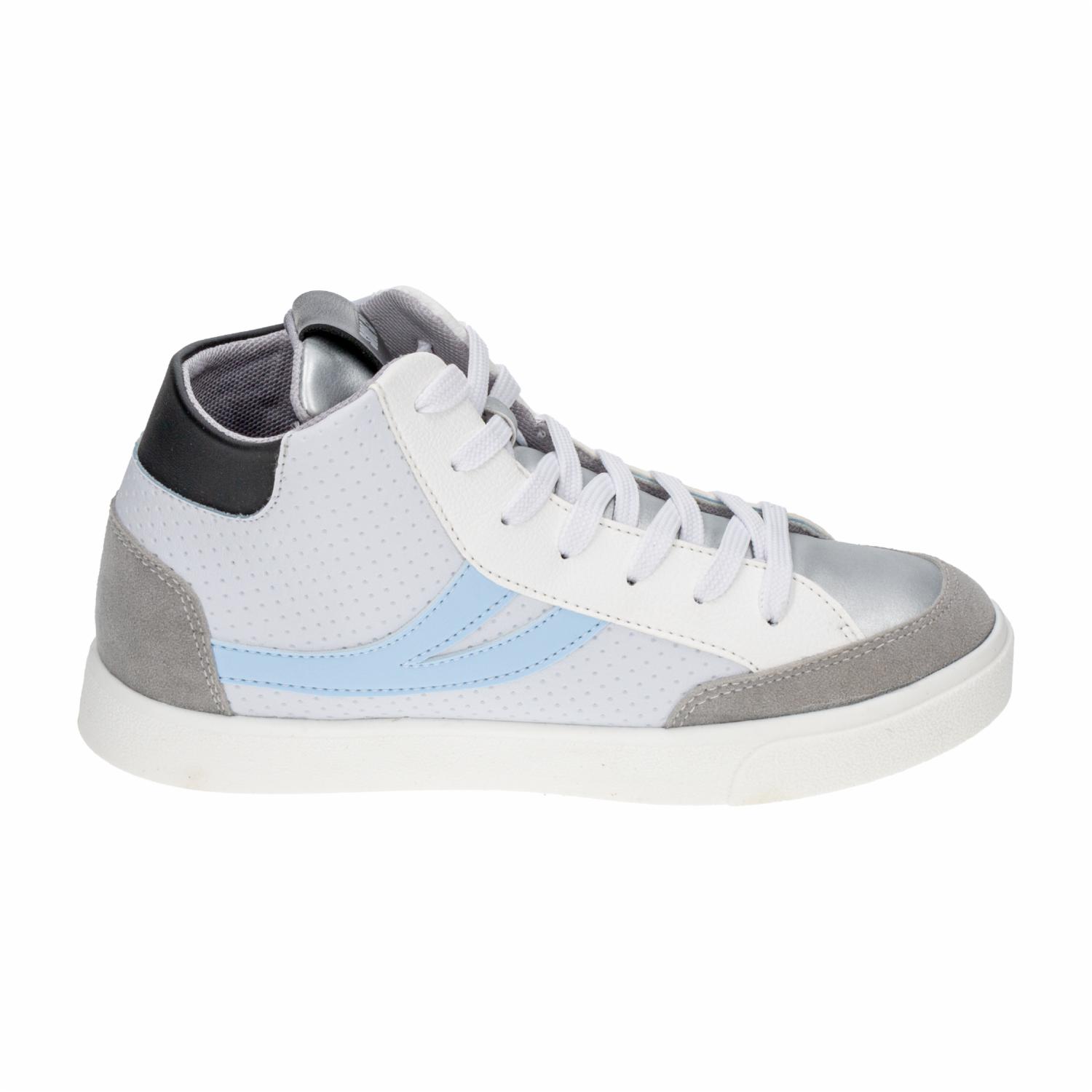 Zapato Deportivo Botas Venecia Blanco Con Azul SHOE CO