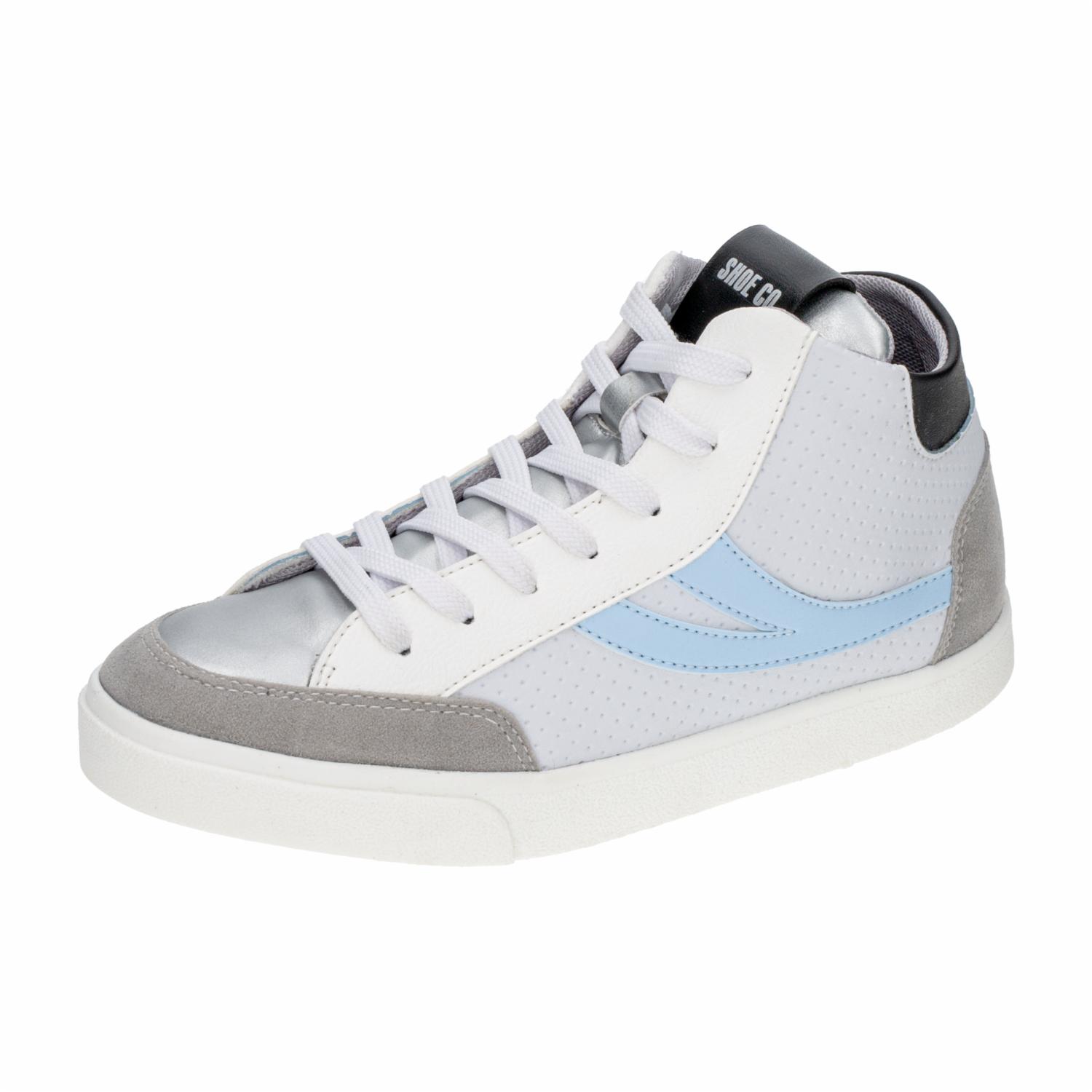 Zapato Deportivo Botas Venecia Blanco Con Azul SHOE CO