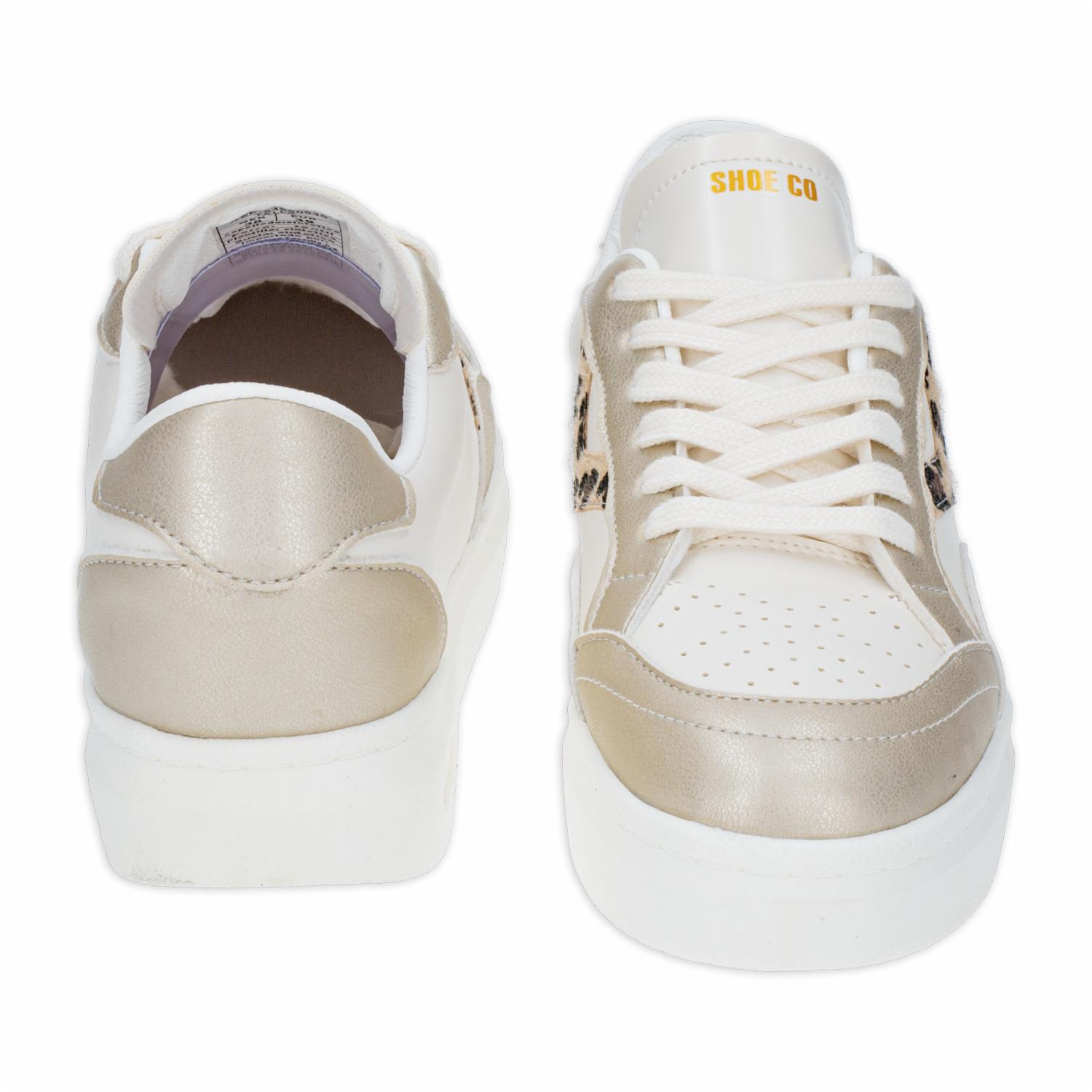 Zapato Deportivo Urbano Barú Blanco Con Dorado SHOE CO