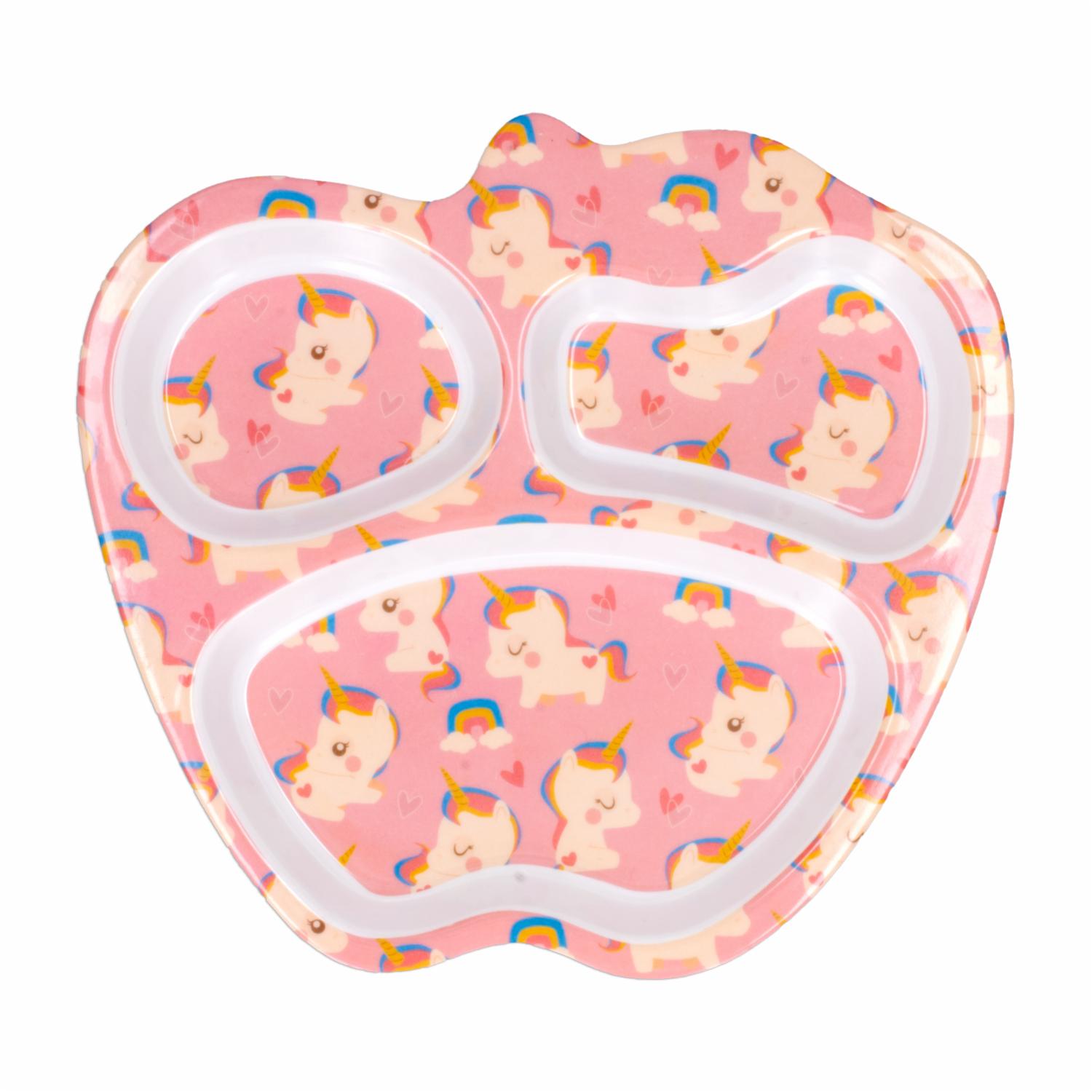 Plato Infantil Diseño Unicornio VAJILLAS SABANA Unidad