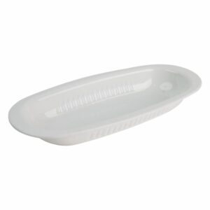 Bandeja Cubiertera Blanca VAJILLAS SABANA 26 X 11,5 X 3,5 CM