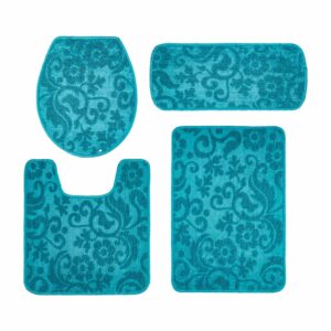 Set De Baño Premium Aguamarina FREE HOME 4 Piezas