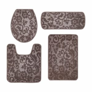 Set De Baño Premium Café FREE HOME 4 Piezas