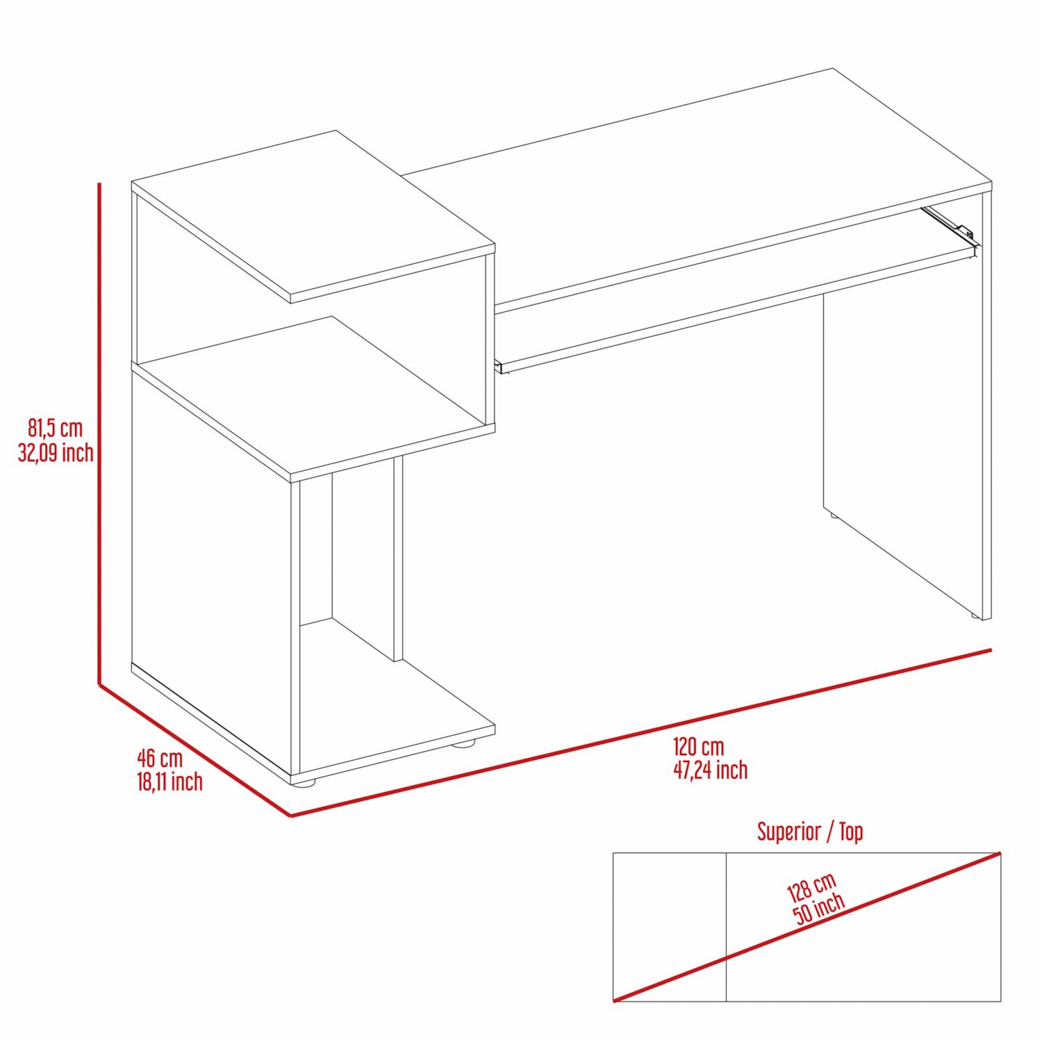 Escritorio Atlanter Rovere RTA MDF