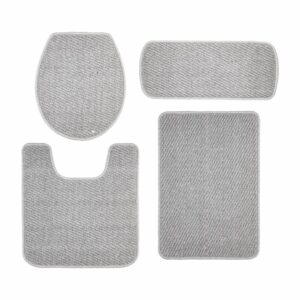 Set De Baño Gris FREE HOME 4 Piezas