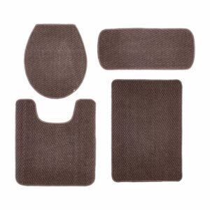 Set De Baño Café FREE HOME 4 Piezas