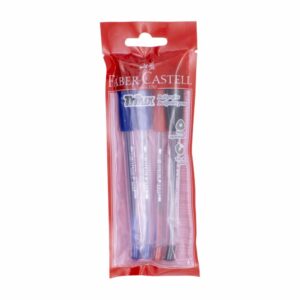 Bolígrafos Trilux 2 Azules 1 Rojo 1 Negro Blíster FABER-CASTELL X 4 Uds