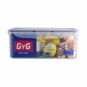 Recipiente Good&Good Rectangular 3 Divisiones BASA 3,4 L