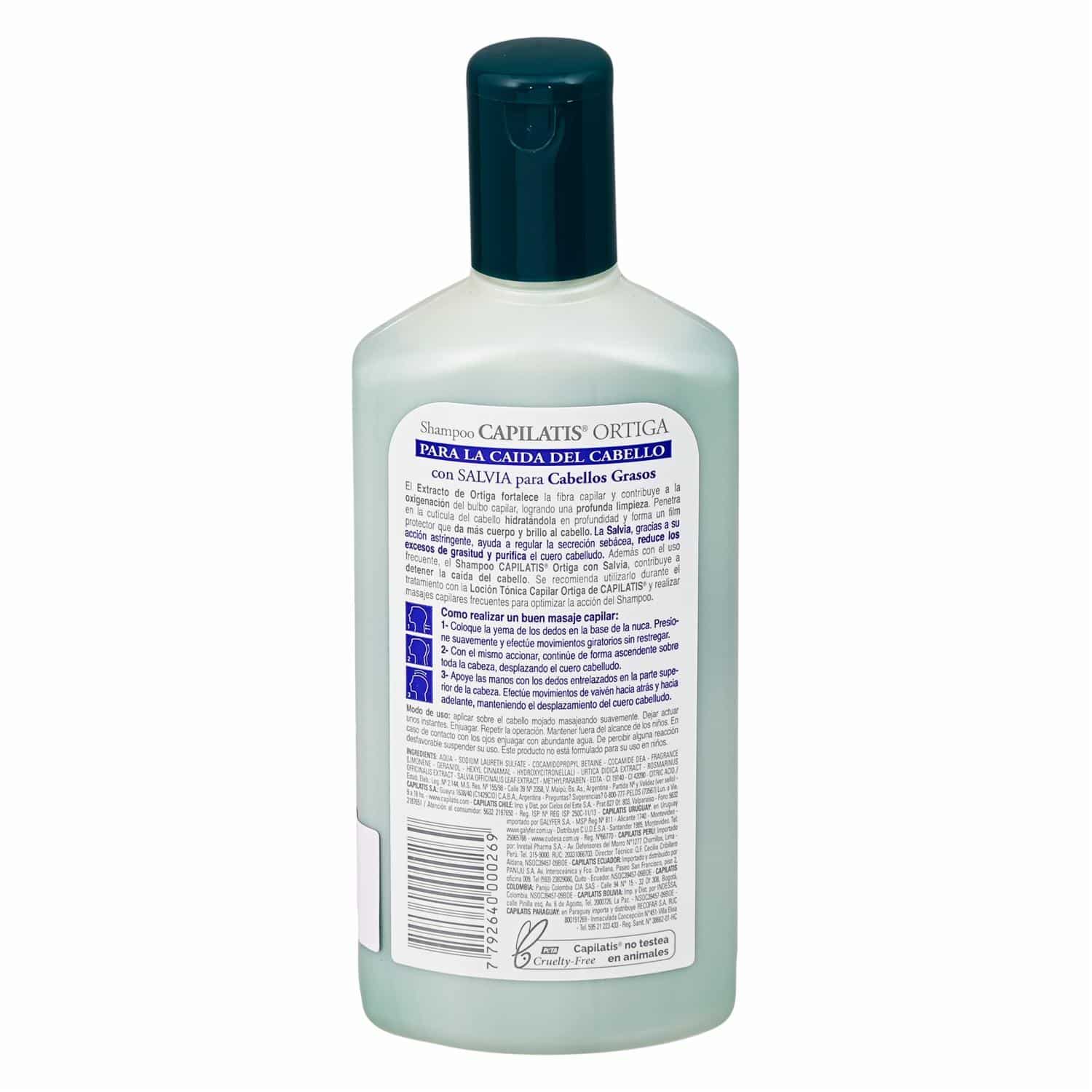 Shampoo De Ortiga Cabello Graso CAPILATIS 410 Ml - Imagen 2