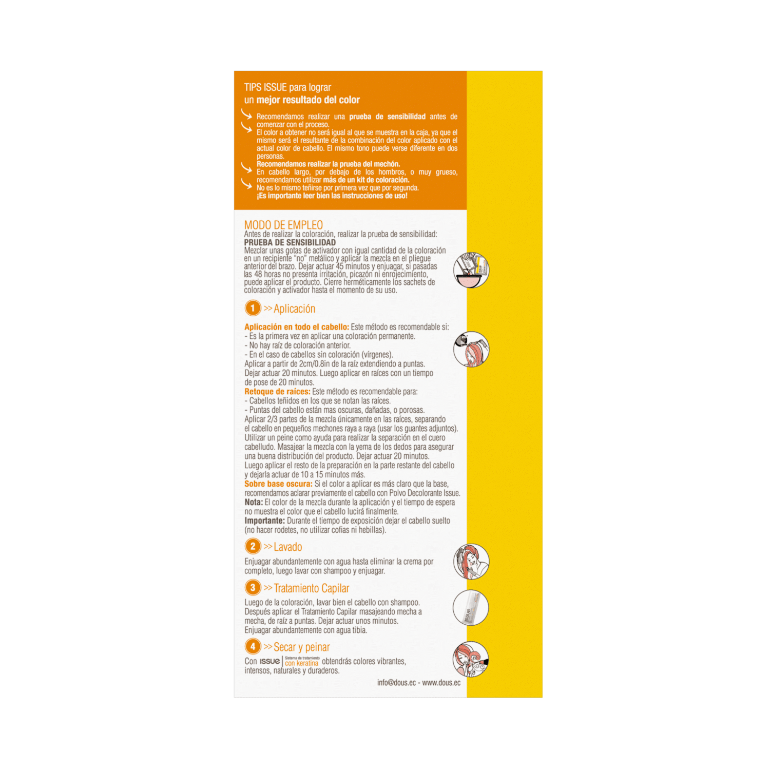 Tinte De Cabello Keratin Color N° 3 Castaño Oscuro ISSUE 1 Kit - Imagen 2