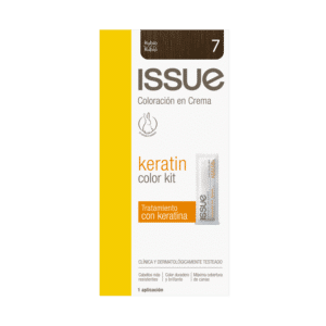 Tinte De Cabello Keratin Color N° 7 Rubio ISSUE 1 Kit