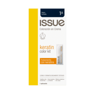 Tinte De Cabello Keratin Color N° 1A Negro Azulado ISSUE 1 Kit